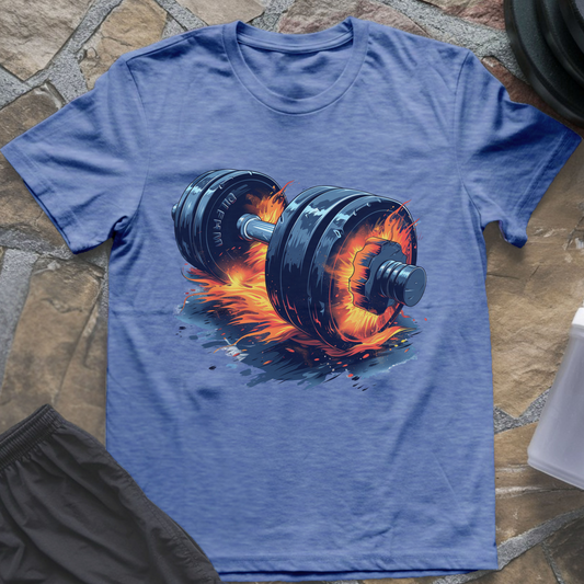 Burning Barbell T-Shirt