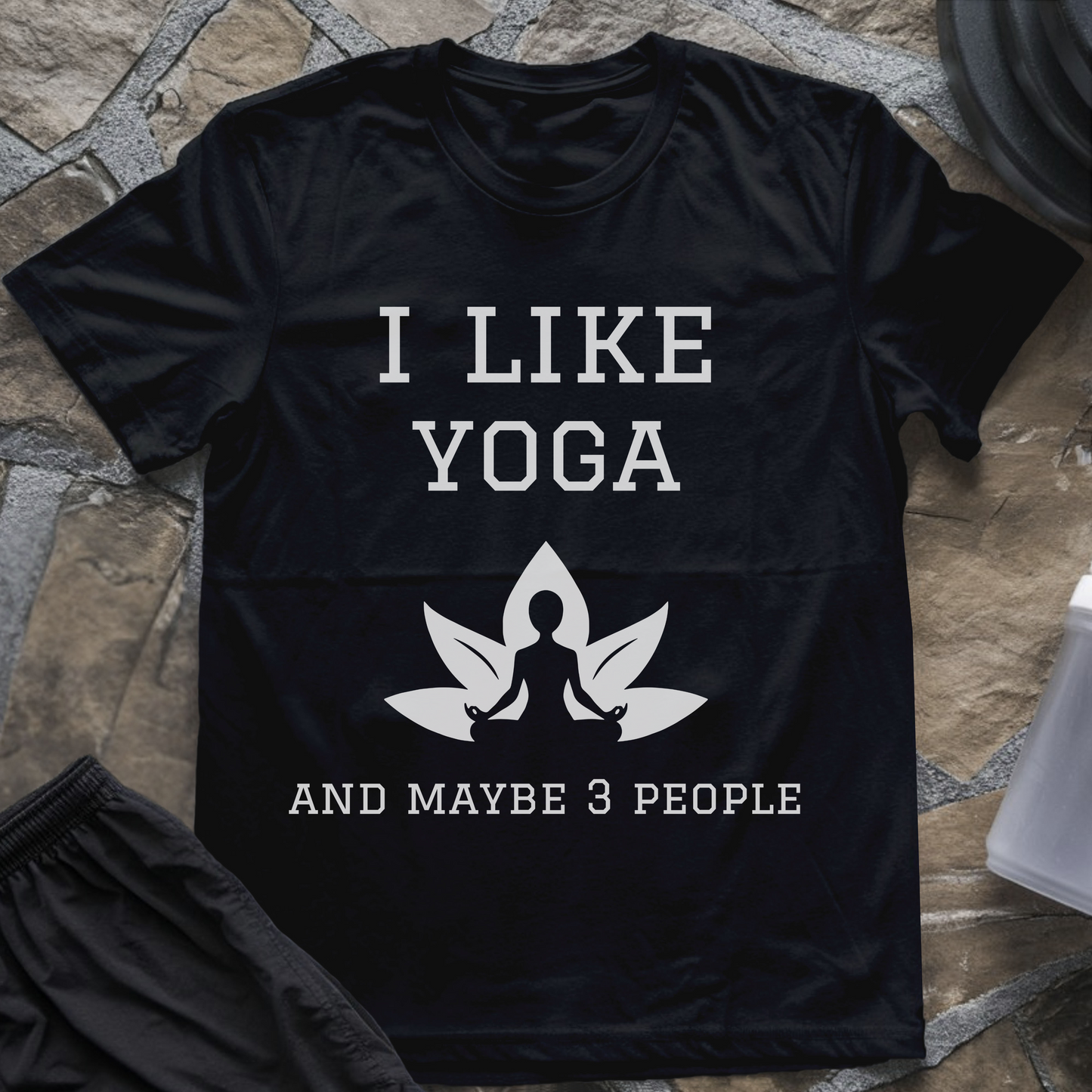 I like Yoga and maybe 3 people T-Shirt