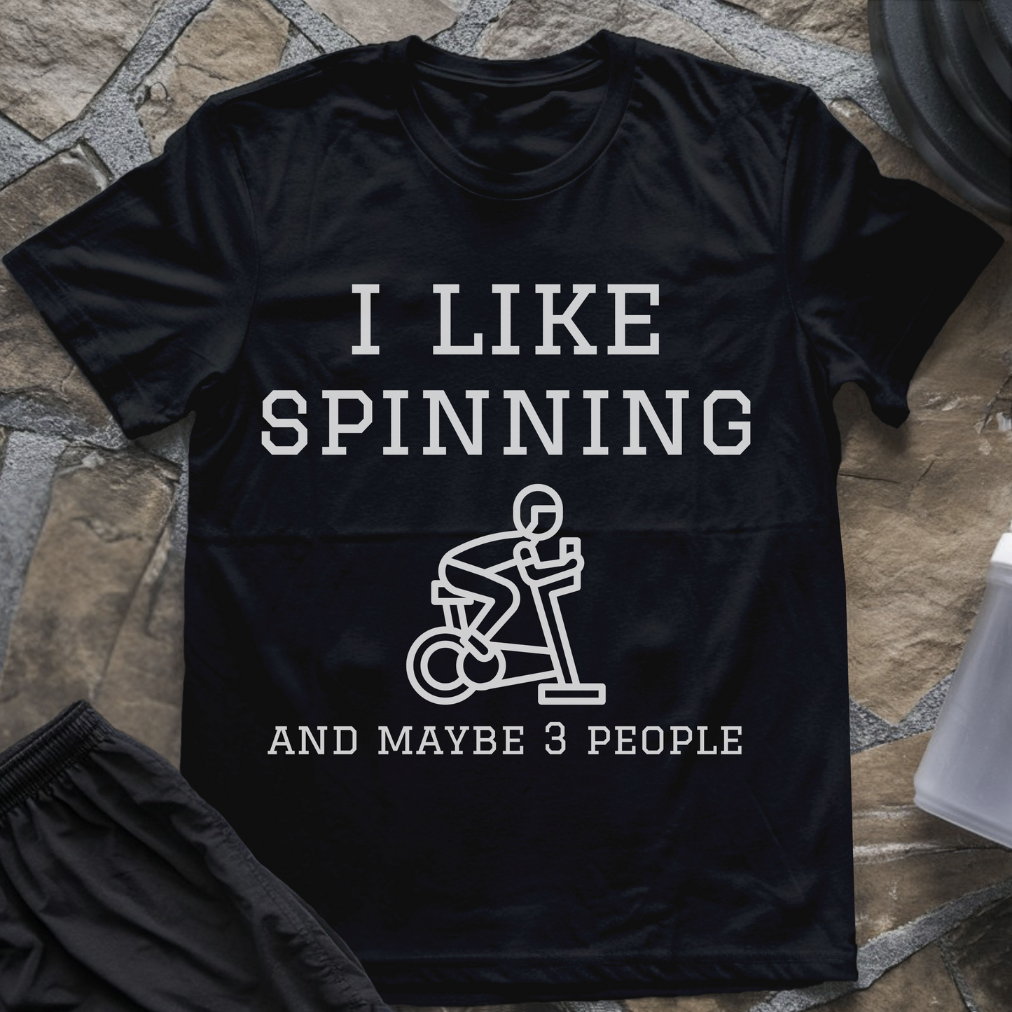 I like Spinning and Maybe 3 People T-Shirt