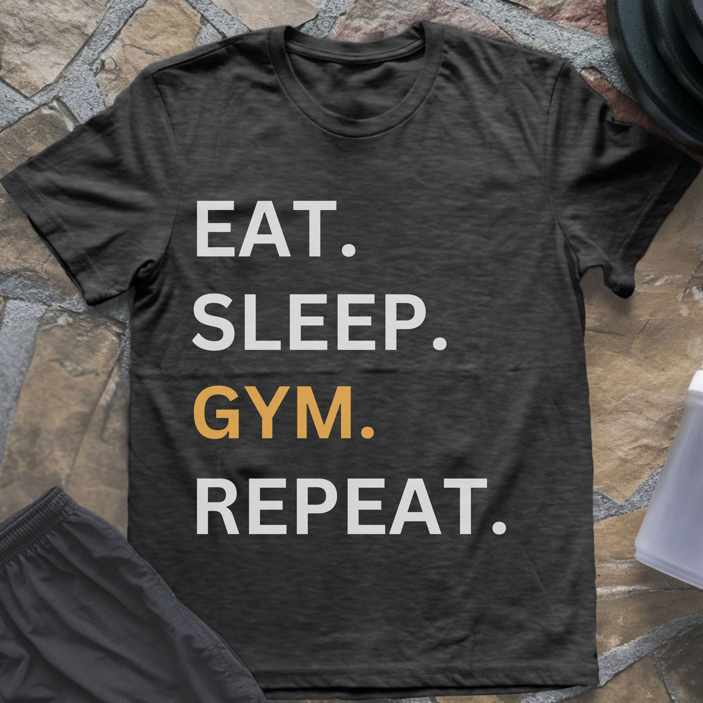 Eat Sleep GYM Repeat T-Shirt