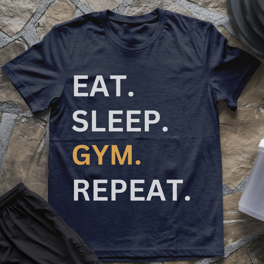 Eat Sleep GYM Repeat T-Shirt