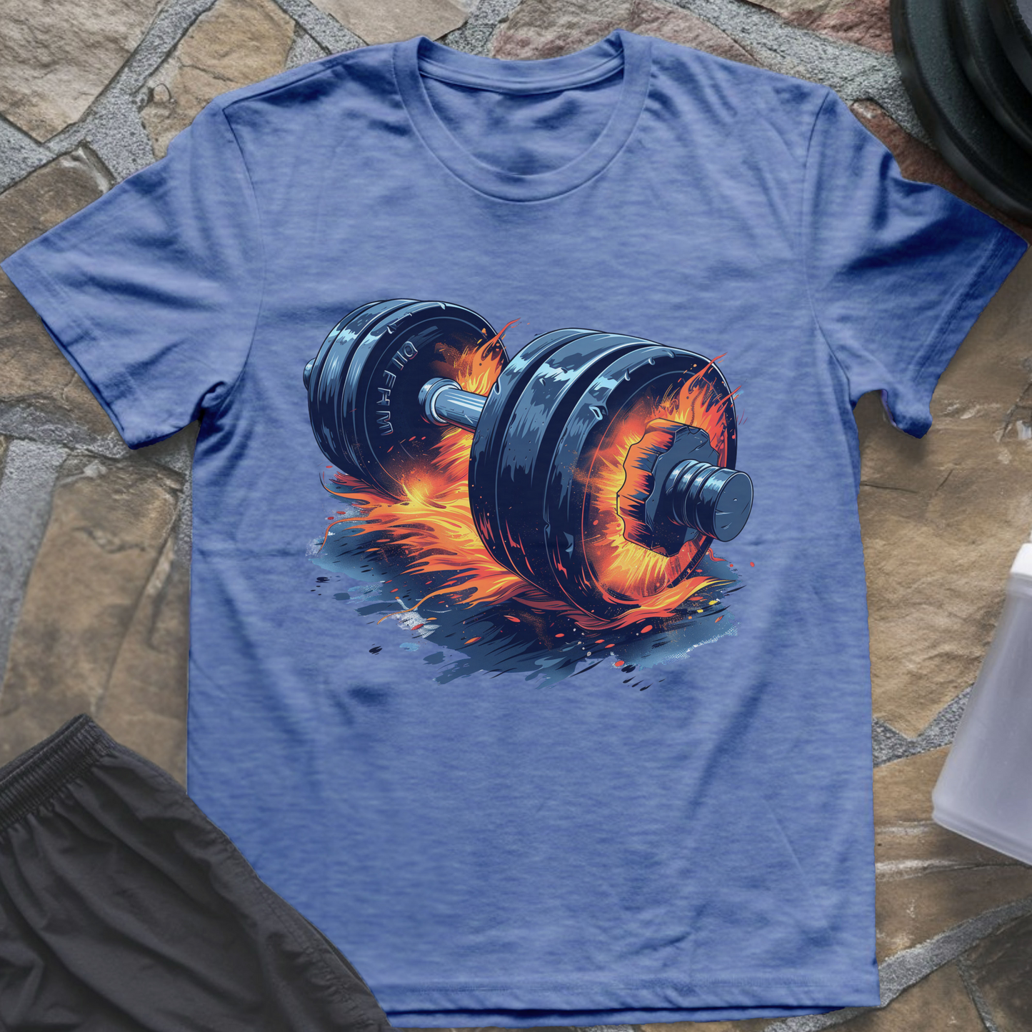 Burning Barbell T-Shirt