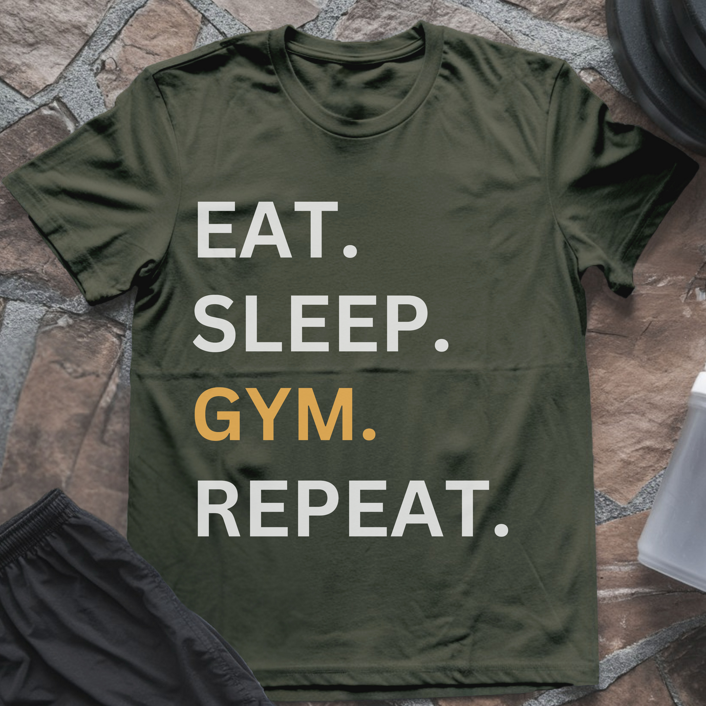 Eat Sleep GYM Repeat T-Shirt