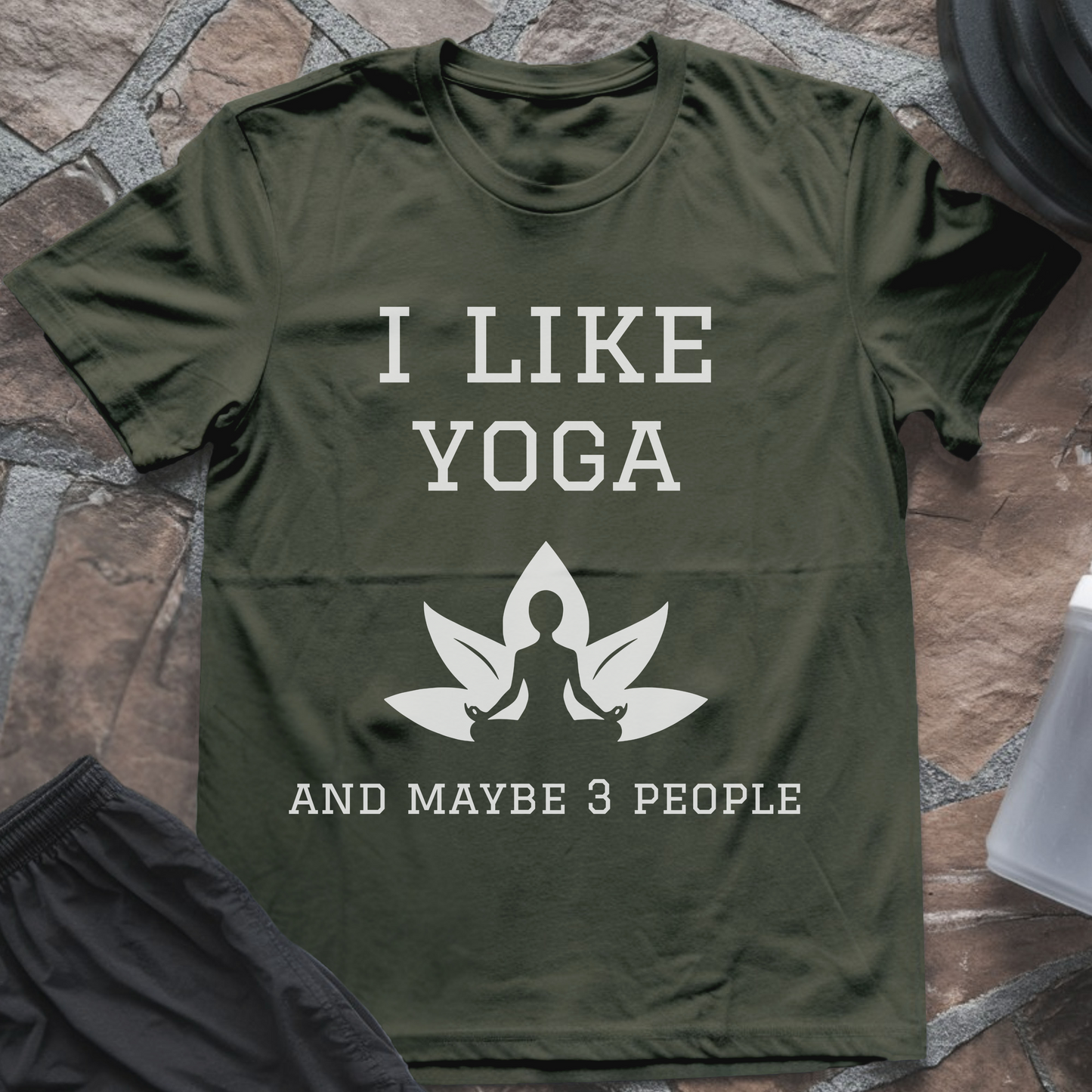 I like Yoga and maybe 3 people T-Shirt