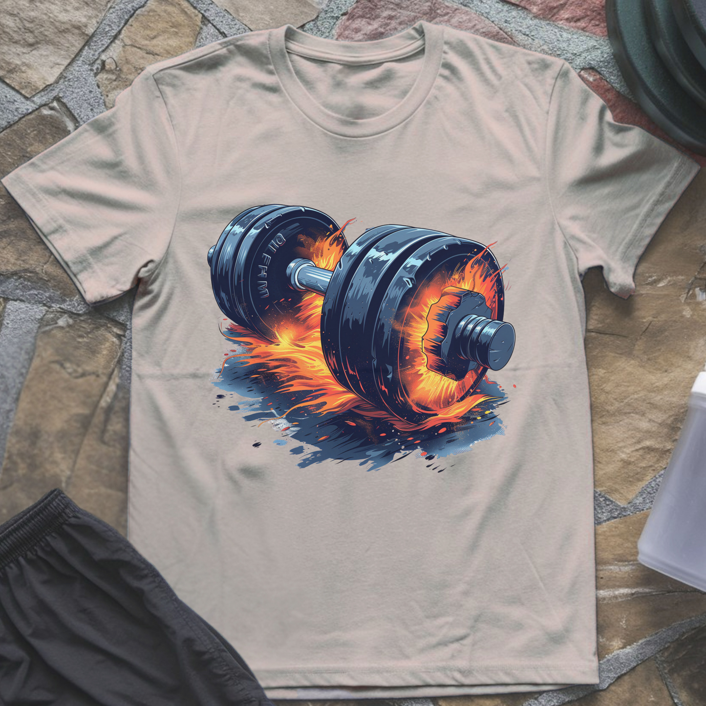 Burning Barbell T-Shirt